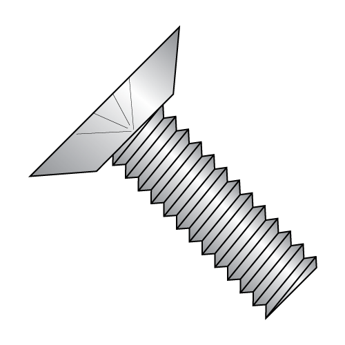 #10-24 x 5/8 Machine Screws, Undercut Phillips Flat Head, Fully Threaded, 18-8 Stainless Steel