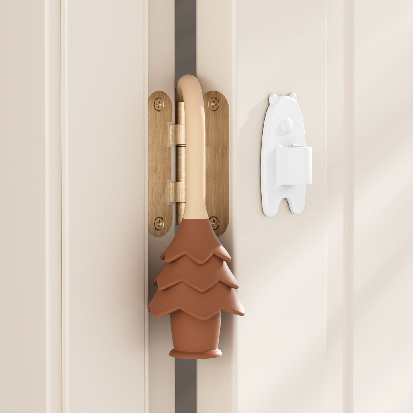Door stopper for children, finger guard, arched