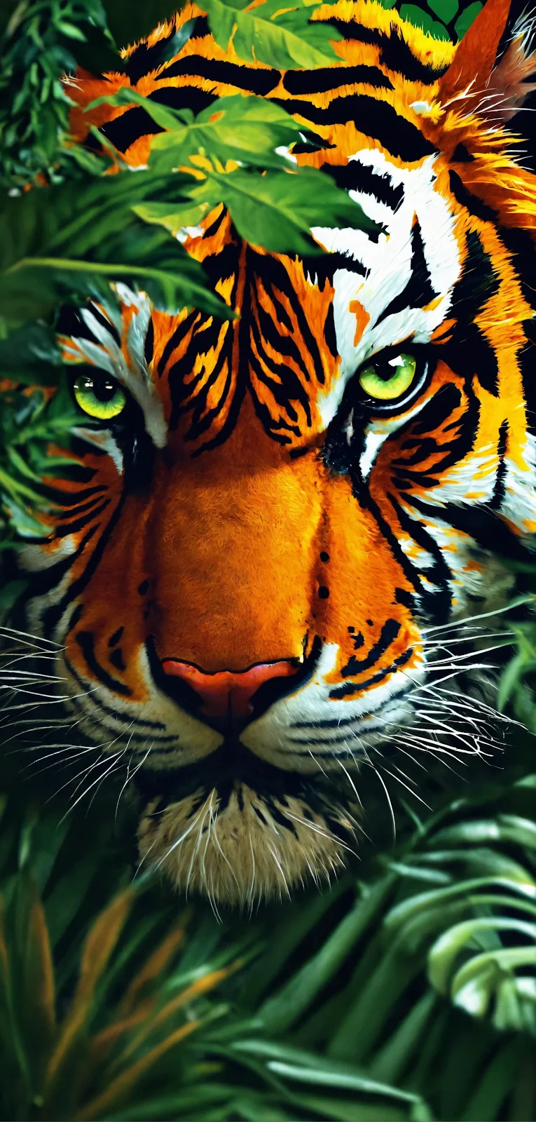 Tiger, Jungle, Wildlife, Feline Full HD iPhone Wallpaper Background (1408x2944)