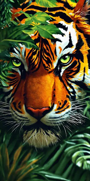 Tiger, Jungle, Wildlife, Feline Full HD iPhone Wallpaper Background