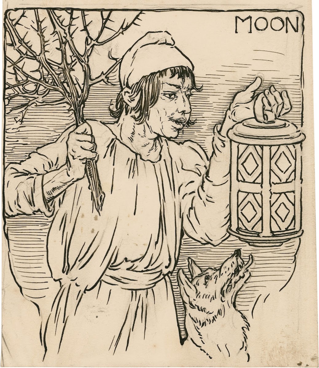 Moon ie Robin Starveling the tailor in the play of Pyramus and Thisbe 1917 1918