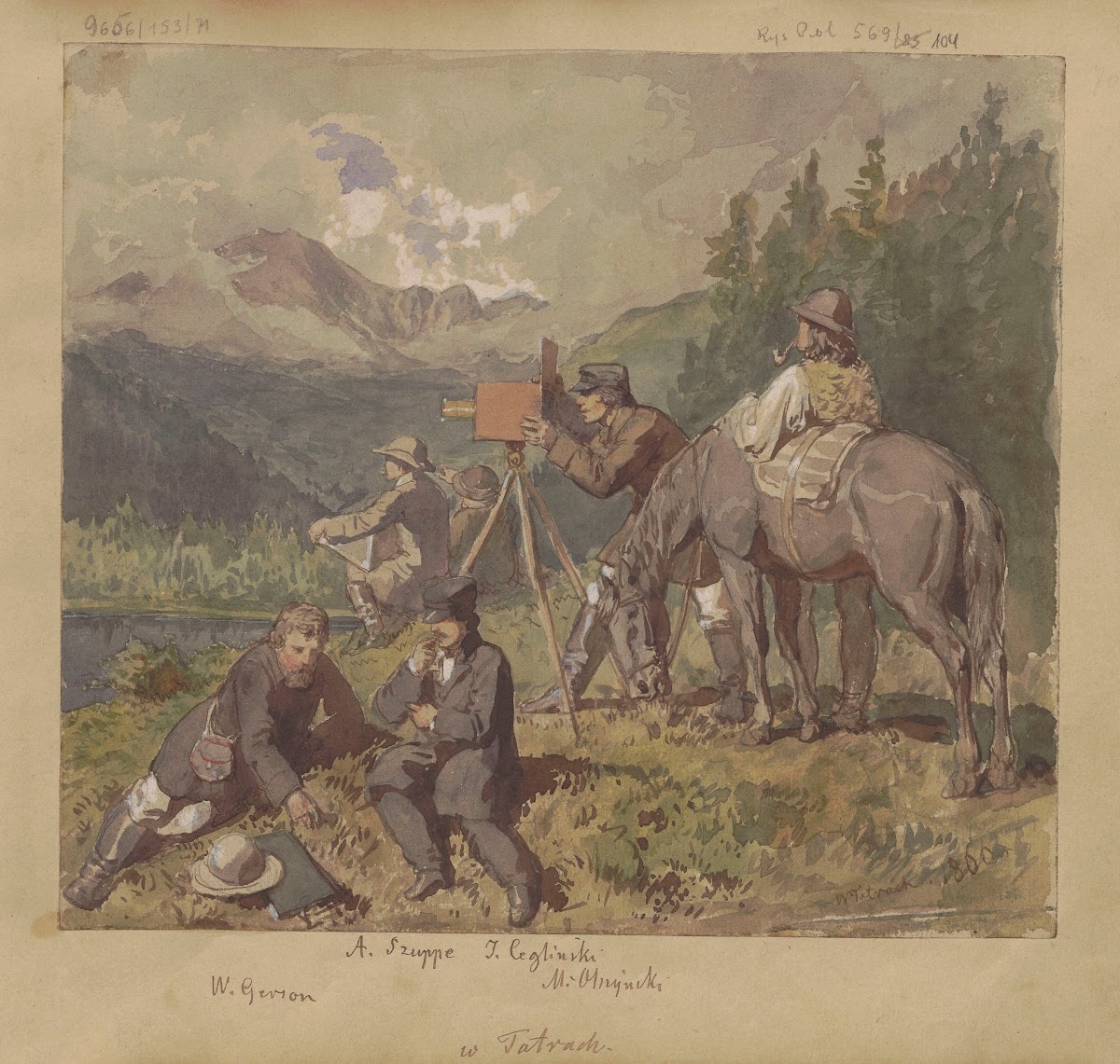 In The Tatra Mountains Trip Of Artists To SmreczyńSki Staw Lake 1860