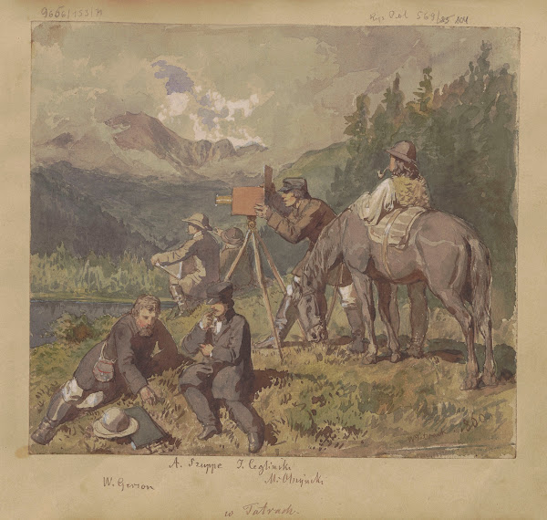 In The Tatra Mountains Trip Of Artists To SmreczyńSki Staw Lake 1860