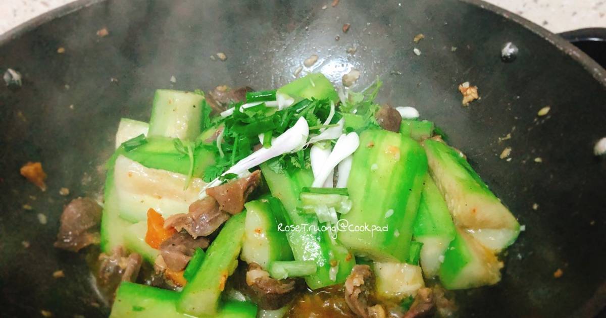 Mướp Xào Mề Gà