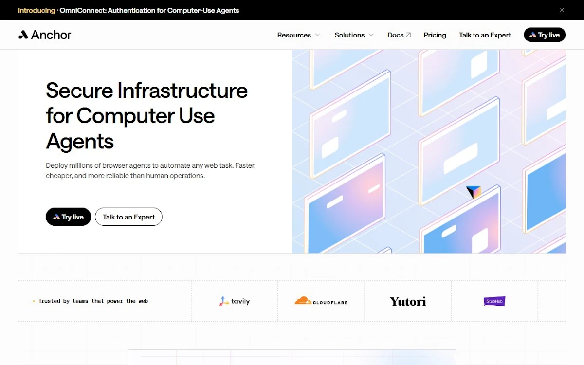 Captura de Anchor Browser
