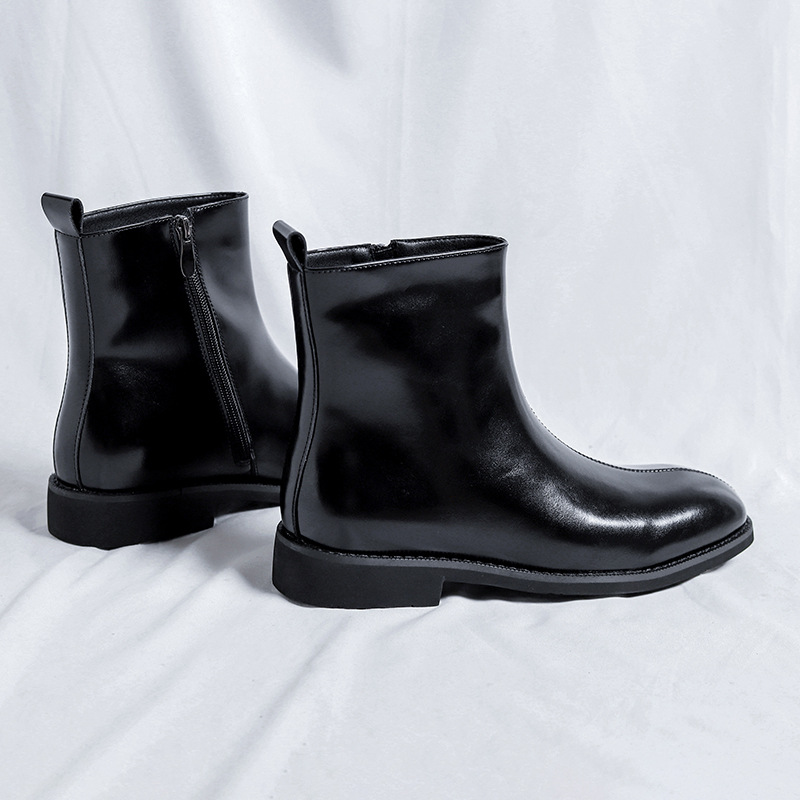 Men's Chelsea Boots, Zipper, 89757-R