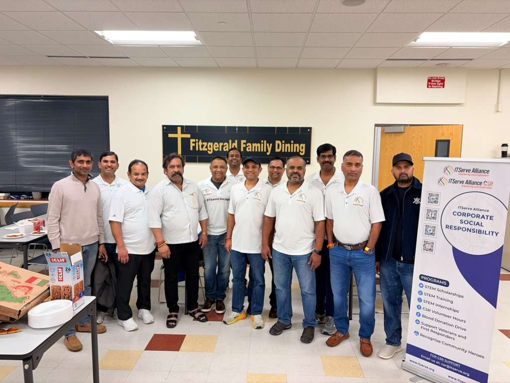 ITServe Alliance Chicago Chapter Food Donation CSR Activity
