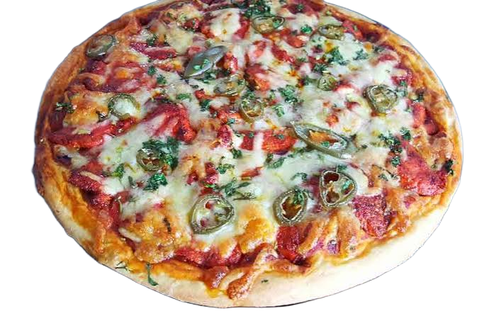 Chicken Tikka — Mushrooms, mixed peppers, chicken tikka & jalapenos (H)