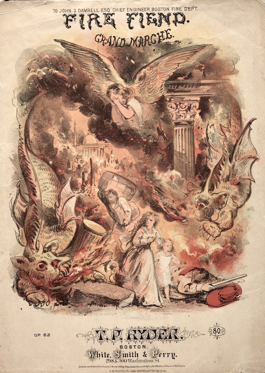 Fire Fiend  Sheet Music Cover c 1872