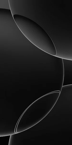 Abstract, Black, Minimal, Spheres Full HD iPhone Wallpaper Background