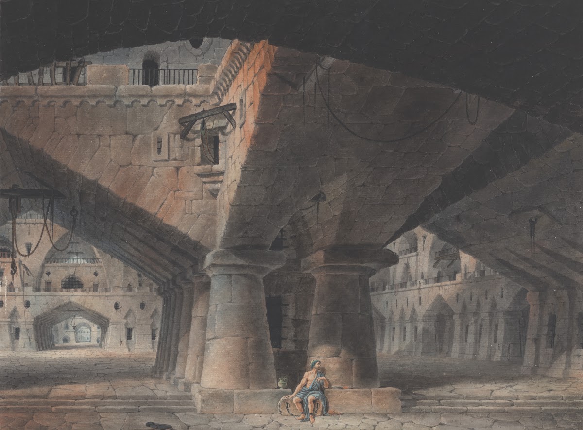 Man Seated in Prison 1781