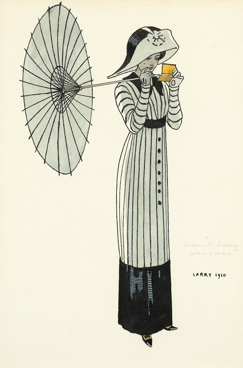 La belle à lombrelle 1910