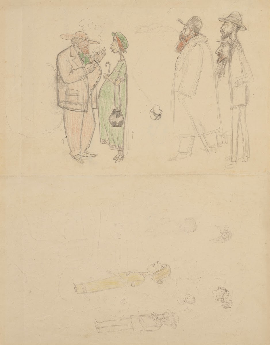 Caricatures de Paul Sérusier Marguerite Claude Sérusier Ker Xavier Roussel Pierr
