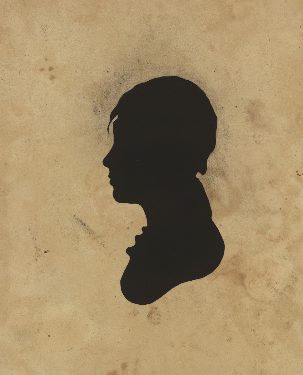 Silhouette of unidentified boy facing left 1761 1827