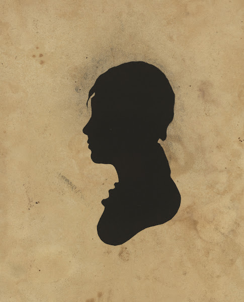 Silhouette of unidentified boy facing left 1761 1827
