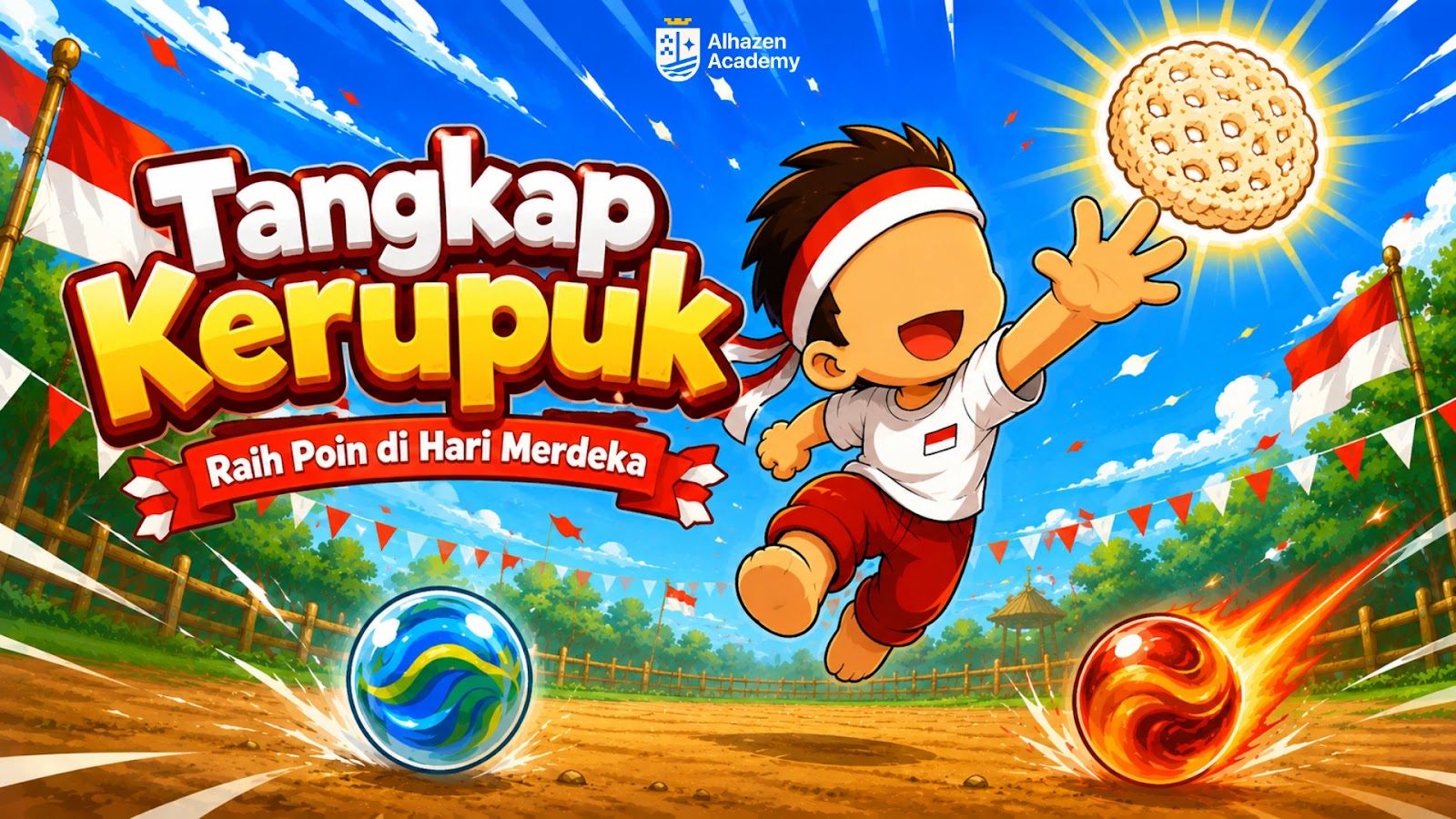 Cover game Tangkap Kerupuk tema kemerdekaan