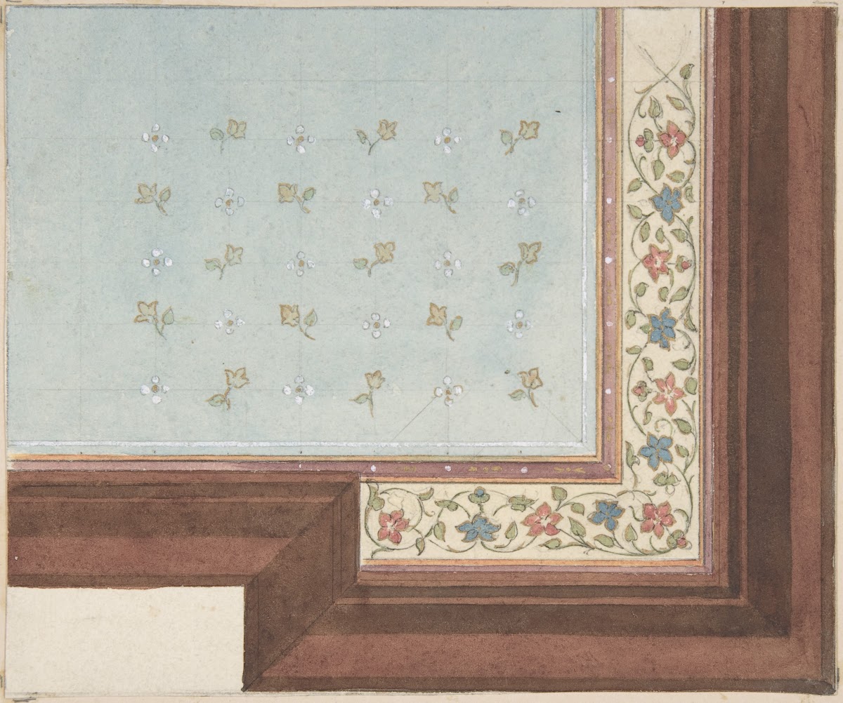 Design for Ceiling Hôtel Hope 1867