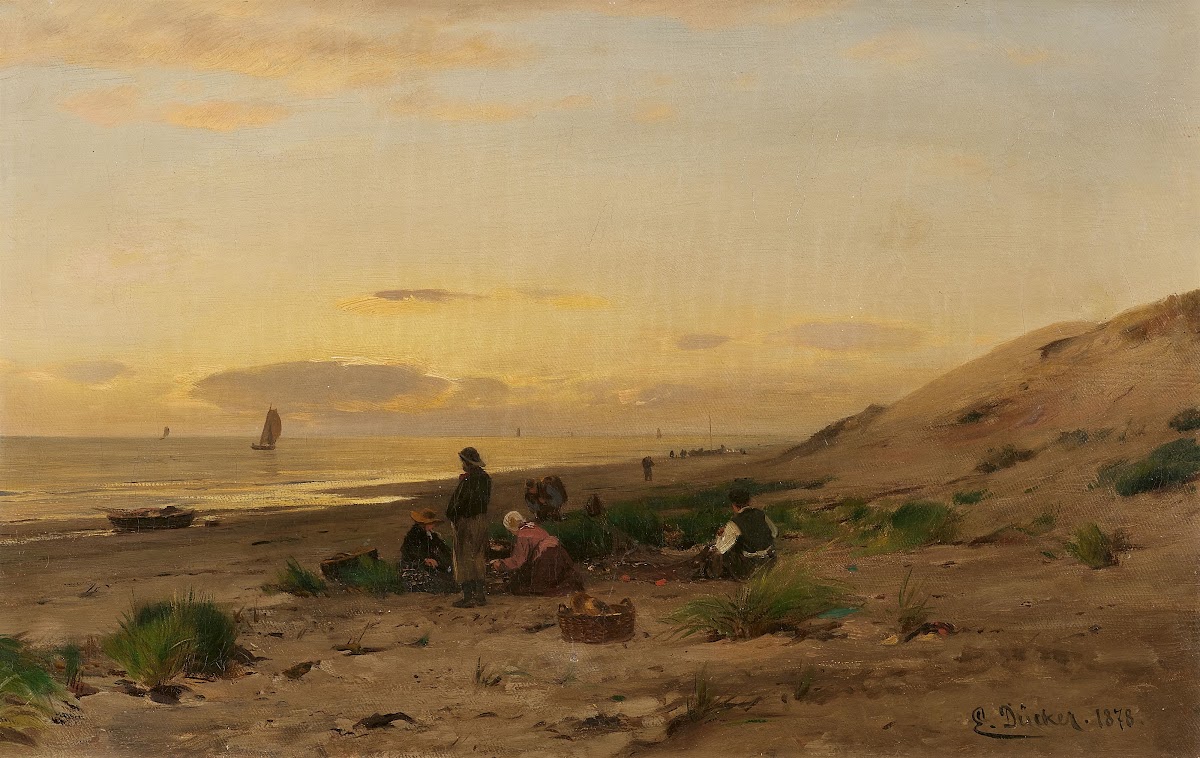 Fischer am Strand 1878