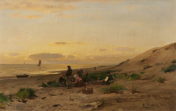 Fischer am Strand 1878