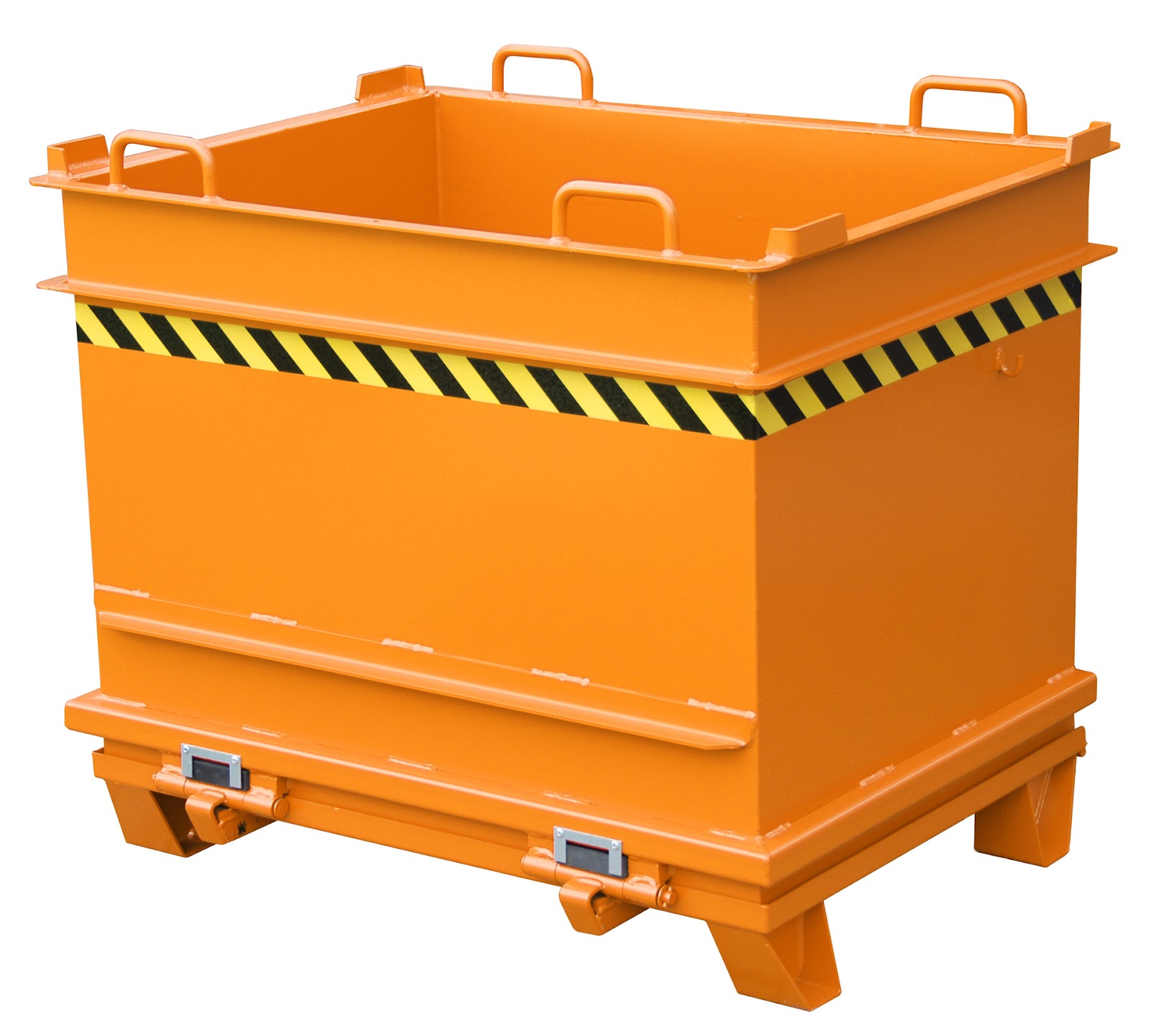Bouwstofcontainer BC 1000, gelakt, Geeloranje