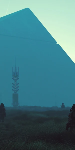 Sci-Fi, Dystopian, Communication Towers, Wasteland 2K Wallpaper Background