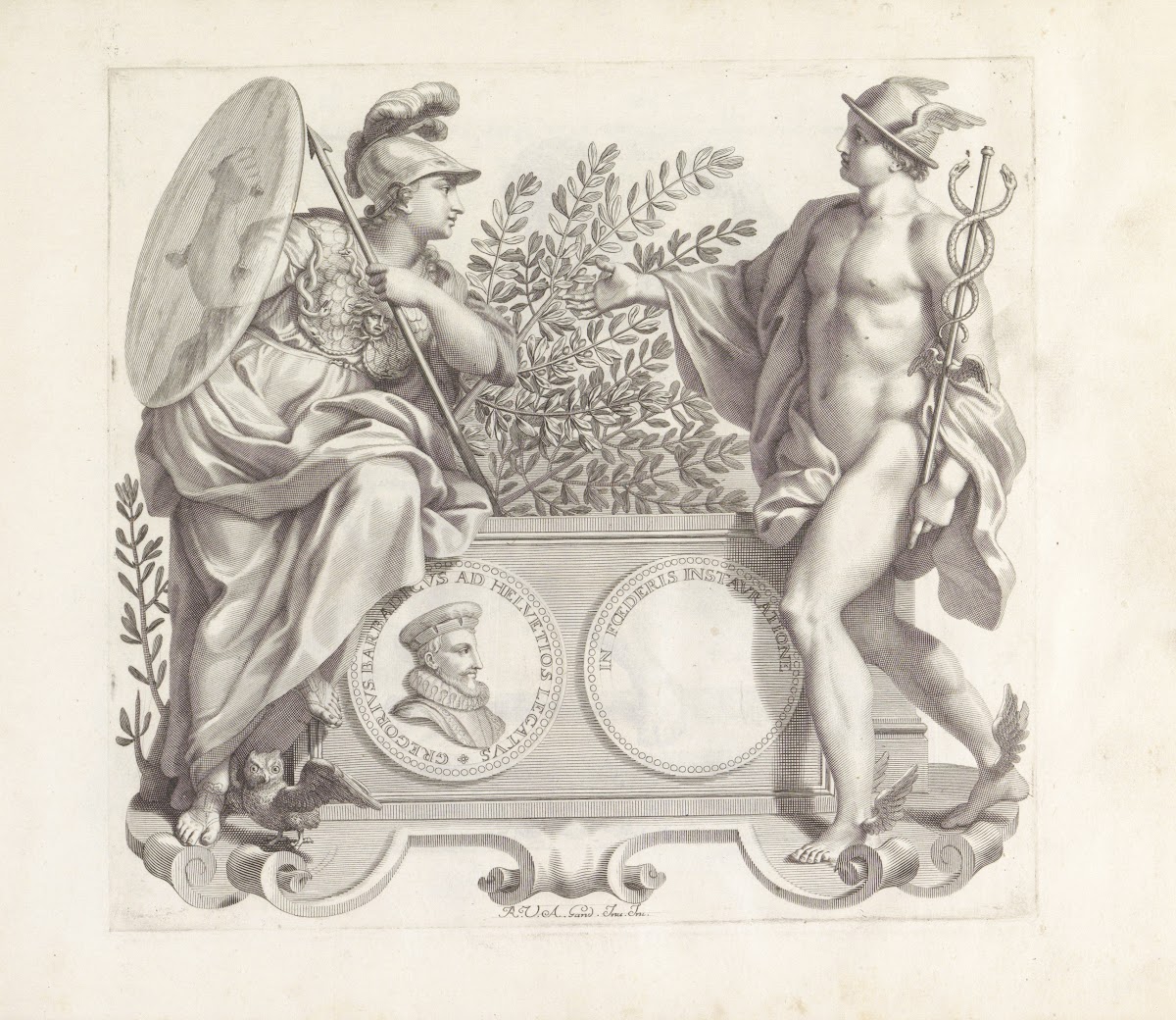 Portret van Giorgio Barbarigo met Minerva en Mercurius 1673 1743
