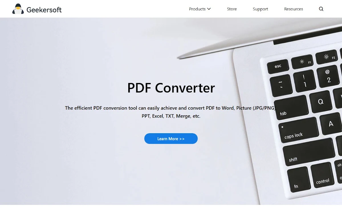 Captura de Geekersoft free PDF to PPT