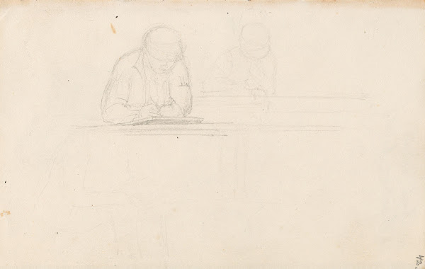 Ung mann som tegner 1835