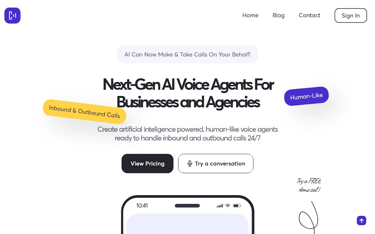 Captura de CallFluent AI