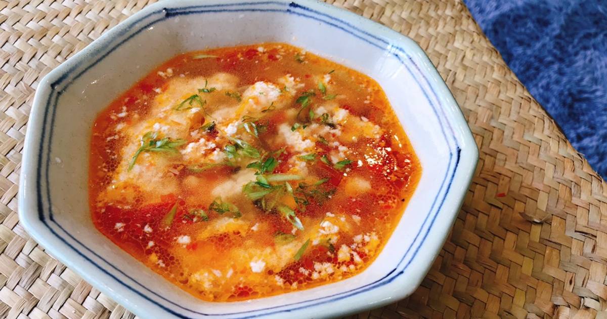 Riêu chay nấu từ sữa đậu nành