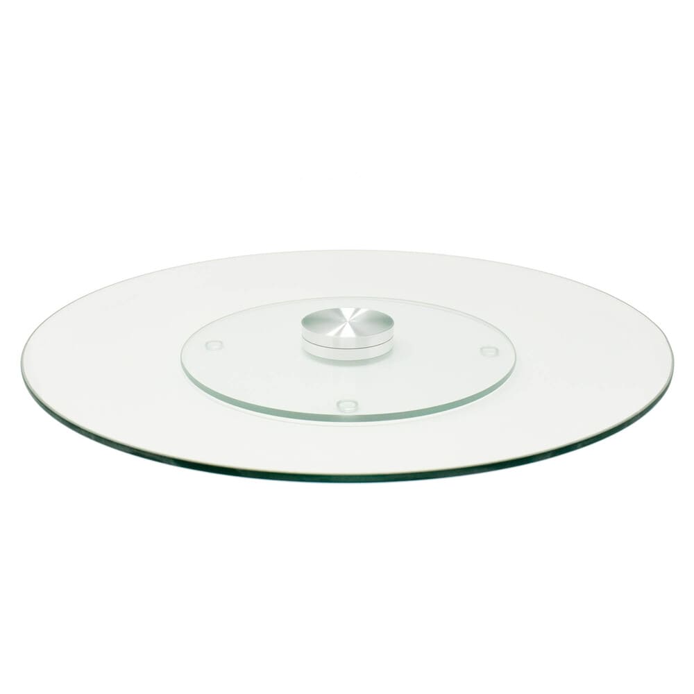 Centro de mesa giratorio de vidrio Makom Home™ Lazy Susan de 90 cm
