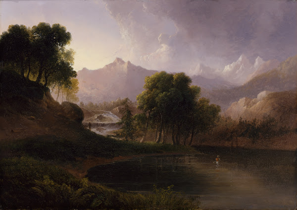 Landscape with Stream and Mountains 1833