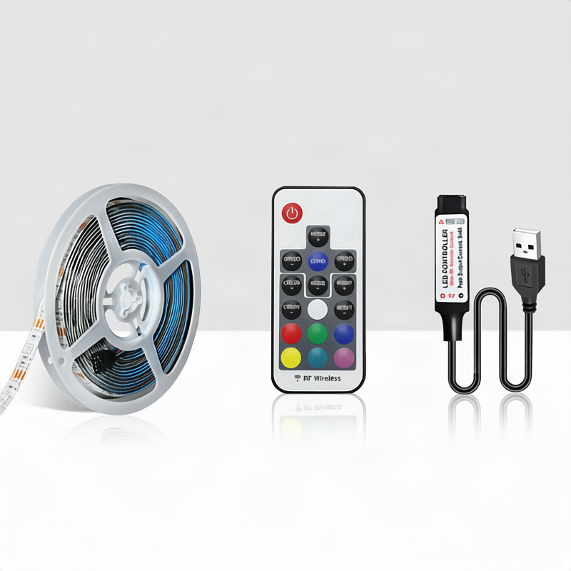 RGB-LED-Streifen 5050, steuerbar per App und Fernbedienung