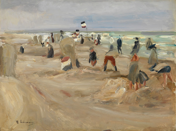 Am Strand von Noordwijk 1908