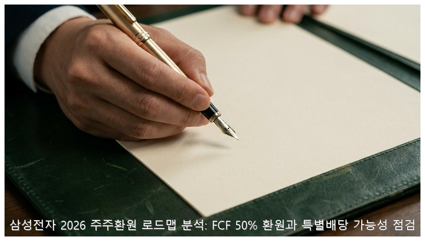 삼성전자 2026 주주환원 로드맵 및 배당 전략 핵심 안내 및 분석 인포그래픽 (2)