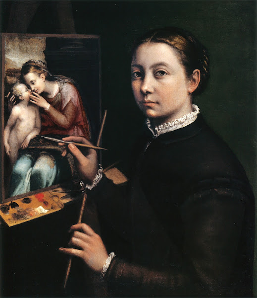 Self portrait at the easel 1556
