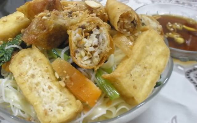 Mì Bún Khô Xào Chay