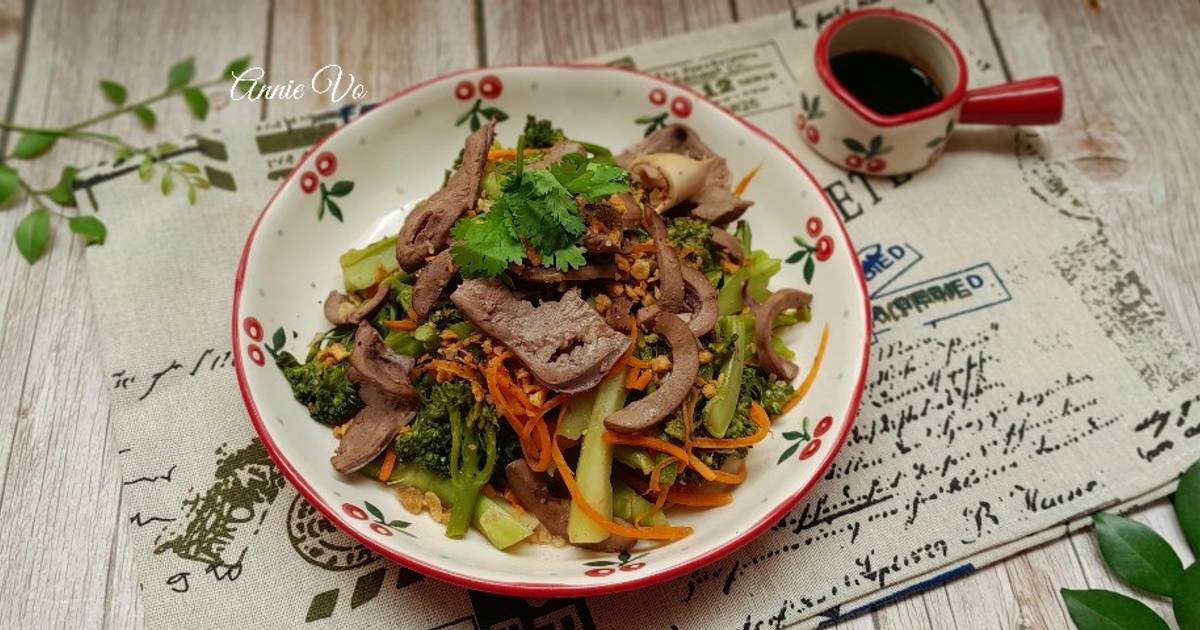 Bông cải xanh baby xào tim cật