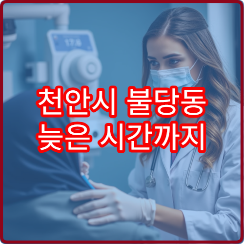 천안시 불당동 늦은 시간까지 진료하는 내과 야간병원 리스트