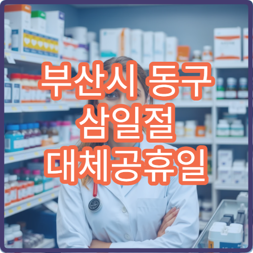 부산시 동구 삼일절 대체공휴일 진료 병원 안내 야간 진료 및 응급실 운영 정보