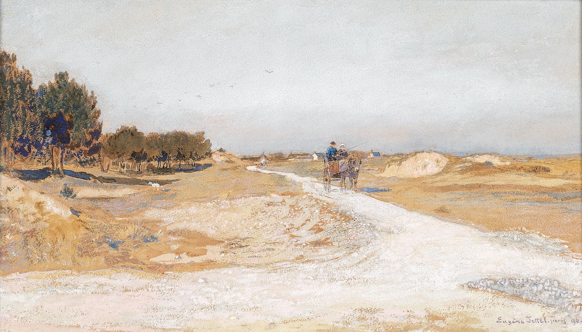 Route blanche a la moliere du Sable 1896