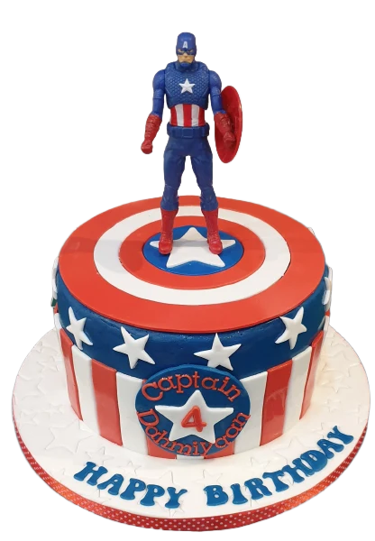 Captain America Birthday Cake CB-NC299