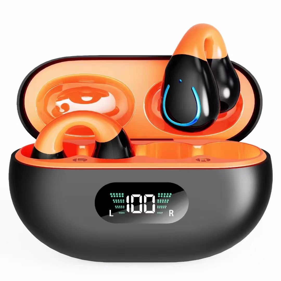 Clip-On Earbuds Bluetooth, non-invasive, noise cancellation