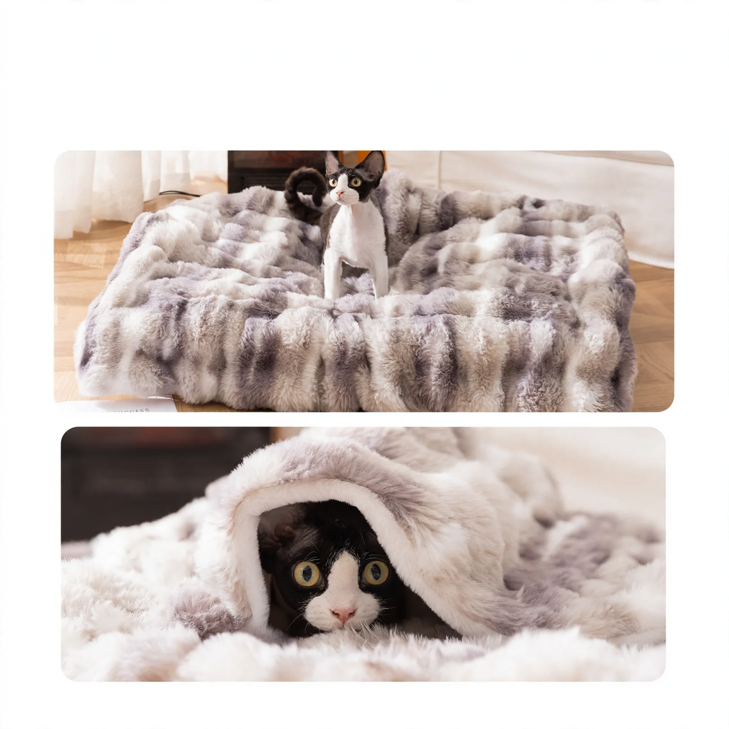 Pet heat mat, tie-dye design