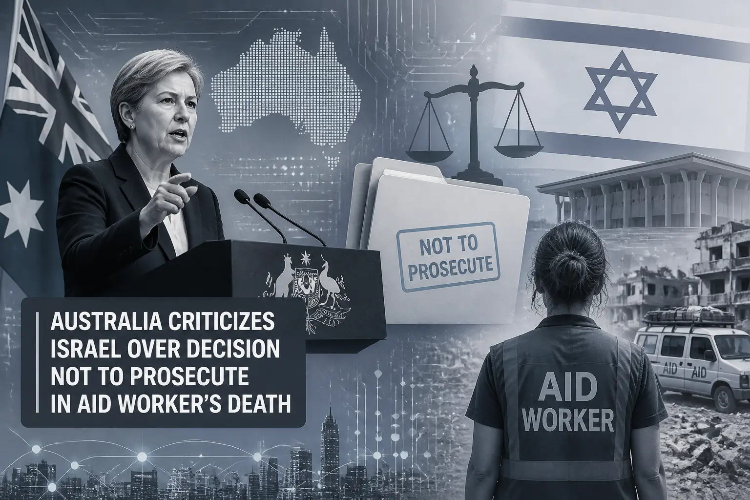 Editorial image for Australia criticizes Israel over decision not to prosecute in aid worker's death