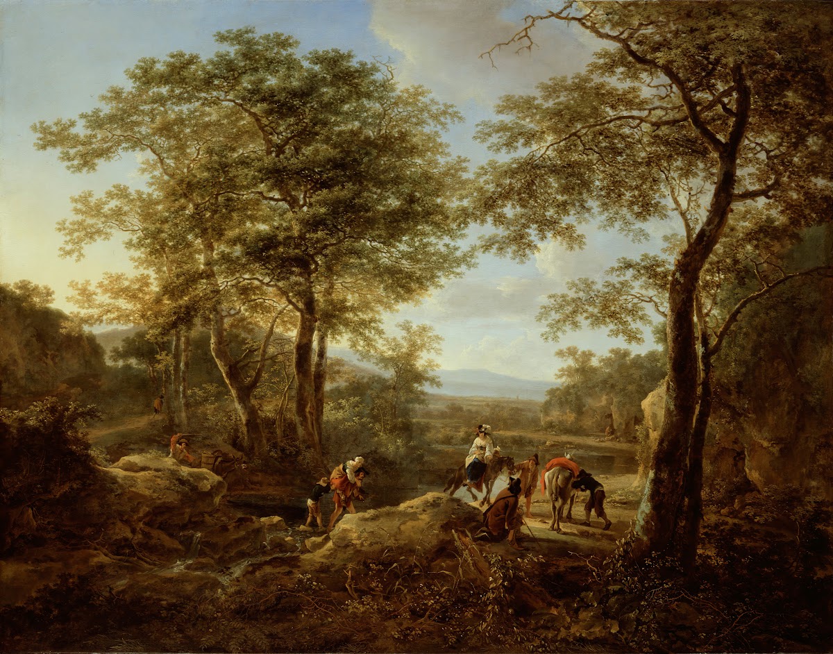 The Ford and Halt of the Travelers ca 1650