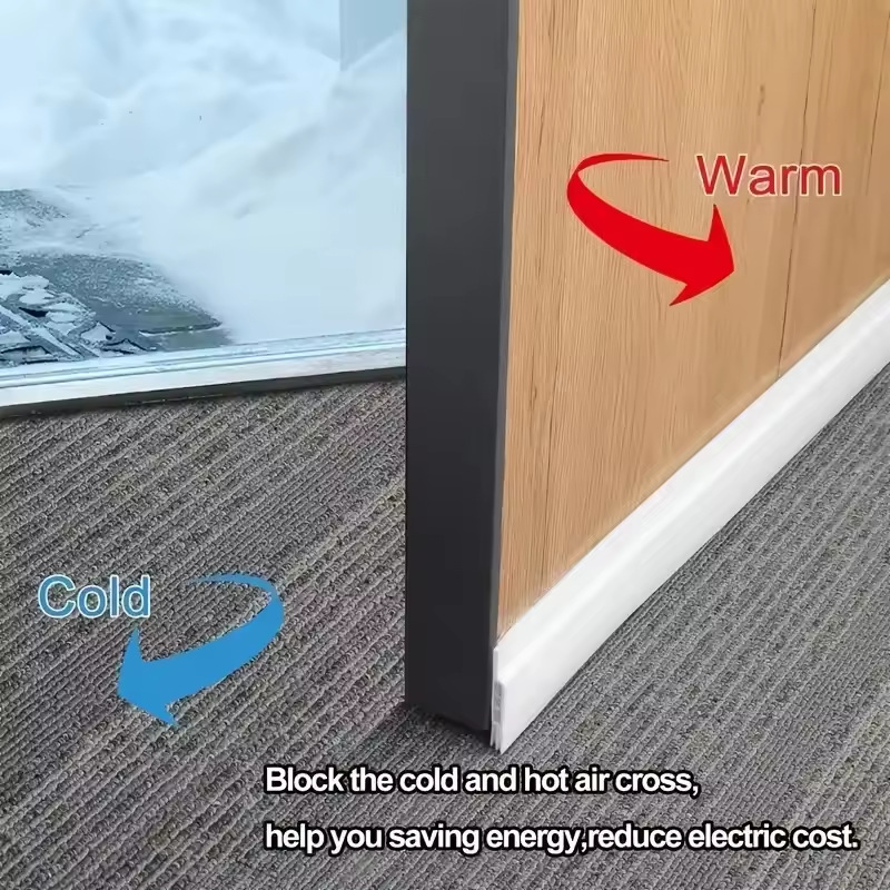 Door bottom seal for room doors