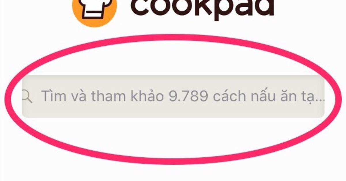 Cách tìm công thức trên Cookpad
