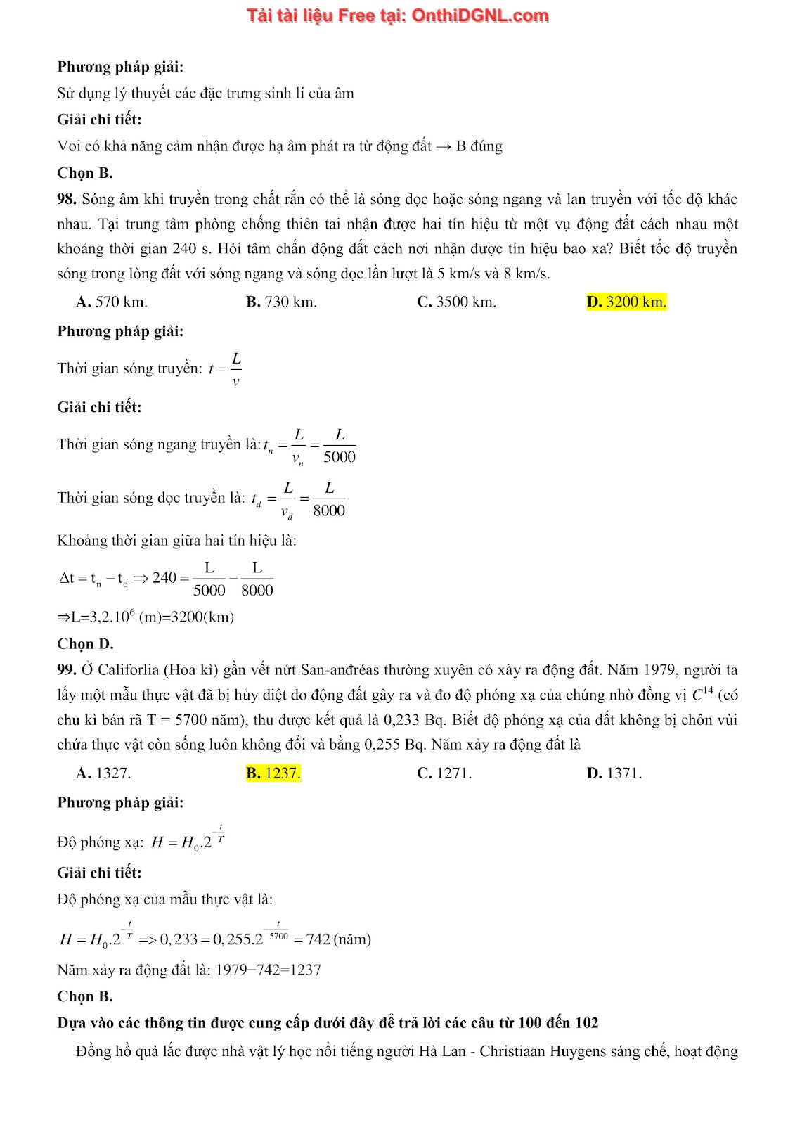 300 bài tập môn Vật Lý - Ôn thi ĐGNL ĐHQG TPHCM Phần 30