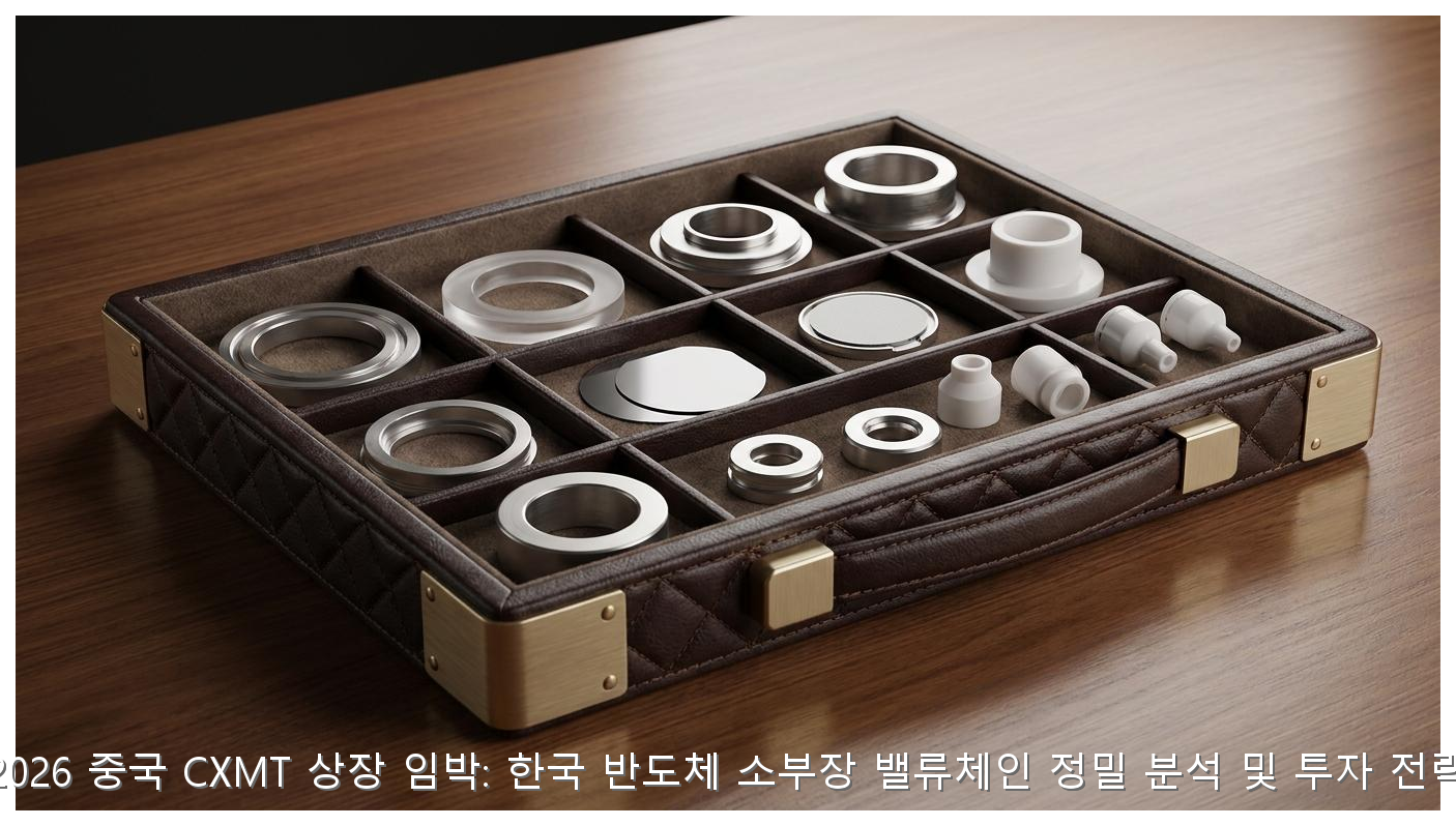 2026 중국 CXMT 상장 임박: 한국 반도체 소부장 밸류체인 정밀 분석 및 투자 전략 핵심 안내 및 분석 인포그래픽 (6)